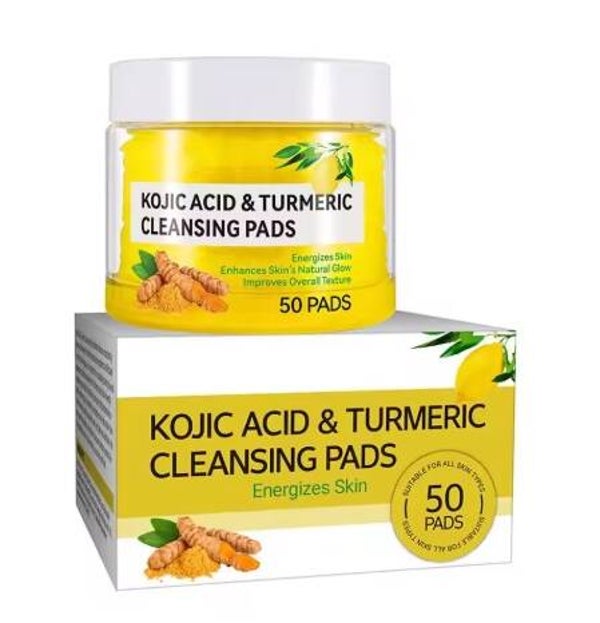Tampons nettoyants à l'acide de curcuma