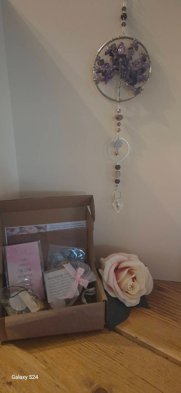 D1 Amethyst Tree of life Suncatcher