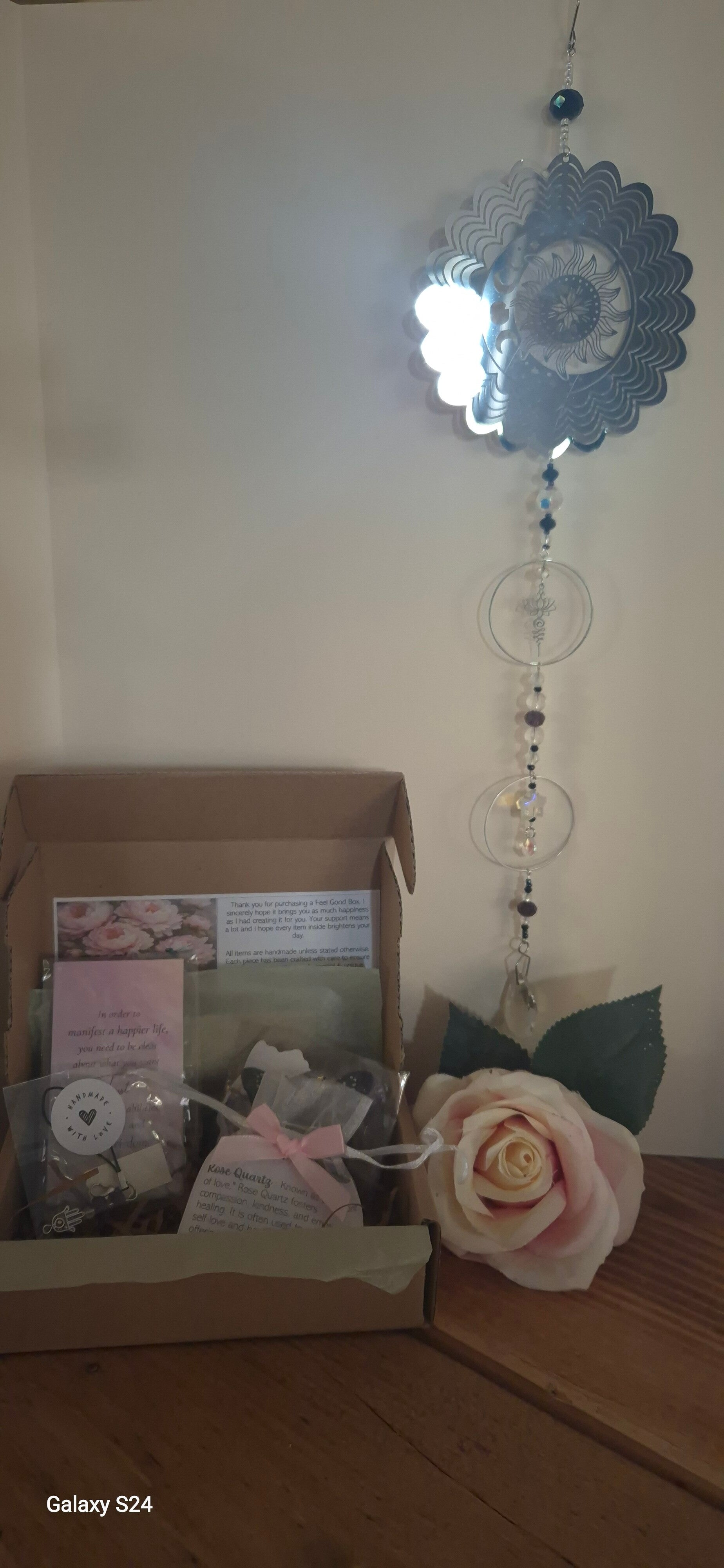C4 Sun & Moon Suncatcher, with 2 hoops