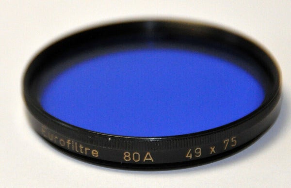 FILTRE Ø 49 mm x0.75 - EUROFILTRE 80A BLEU - #126