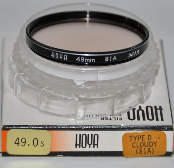 FILTRE HOYA TYPE D CLOUDY 81A Ø 49 A VIS #142A