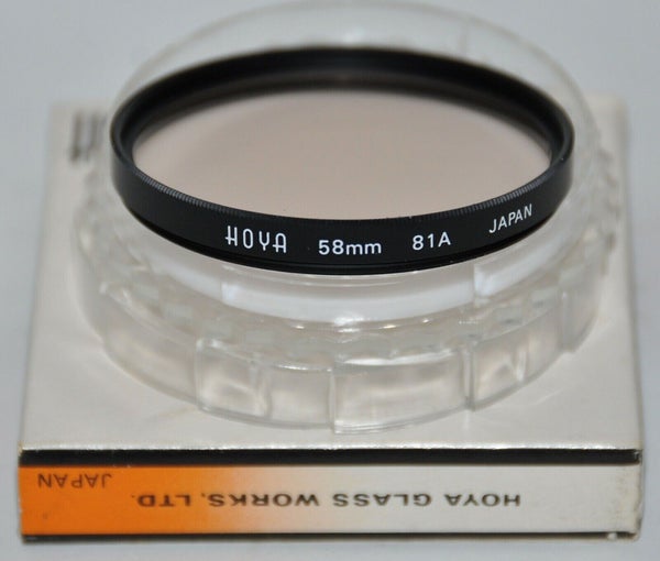 FILTRE HOYA TYPE D CLOUDY (81A) Ø58mm #144A