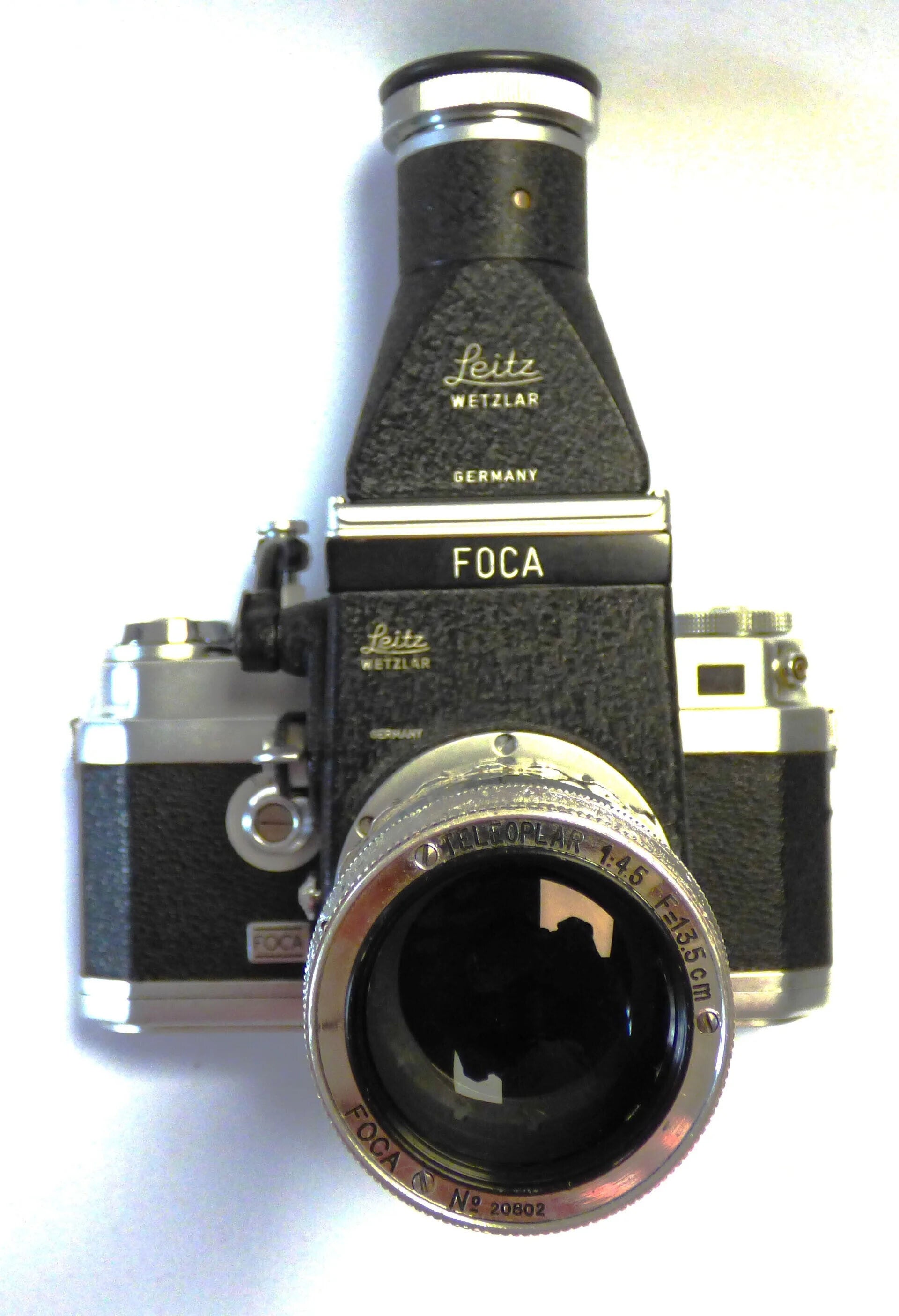 OPL FOCA UNIVERSEL R + VISOFLEX LEICA + TELEOPLAR 4.5/13,5cm TRES RARE