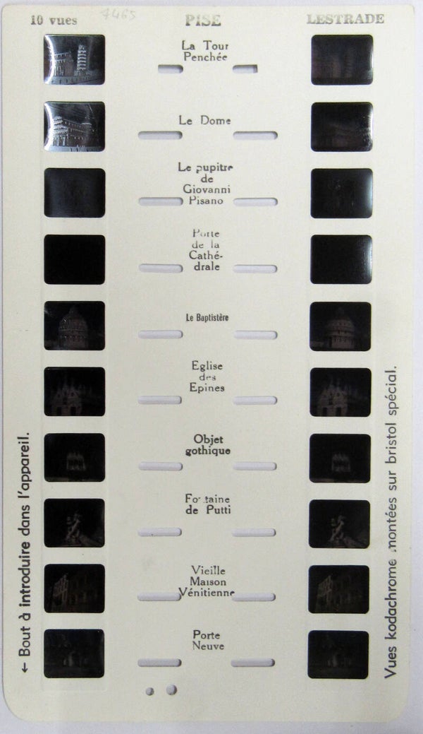 0000 - PIZE  - CARTE STEREOSCOPIQUE LESTRADE 10 VUES0000