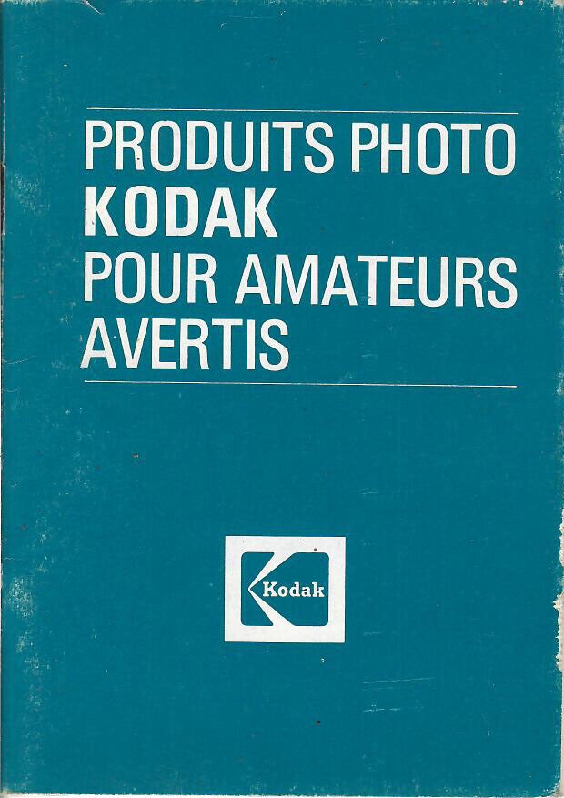 PRODUITS PHOTO KODAK POUR AMATEUR AVERTIS