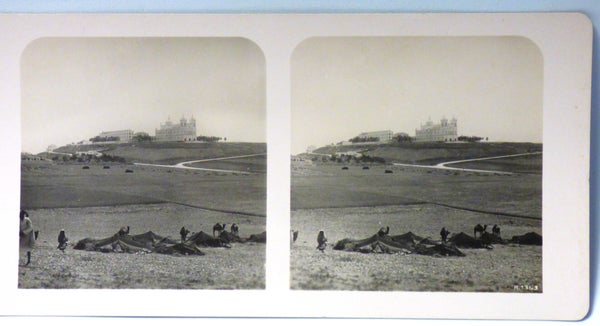 CARTE STEREO PHOTOGRAPHIQUE 90x180mm TUNIS CAMP DE TZIGANS