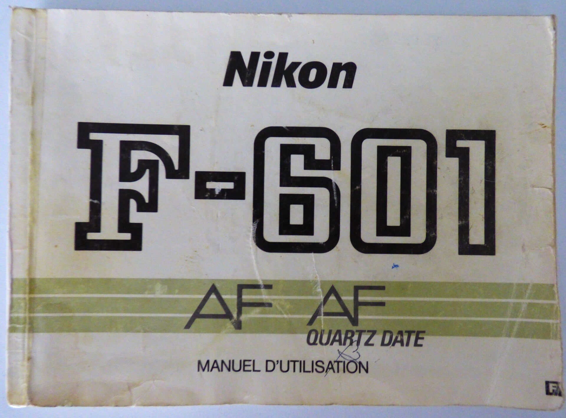 NIKON F-601 AF et AF QUARTZ DATE MANUEL D'UTILISATION EN FRANÇAIS