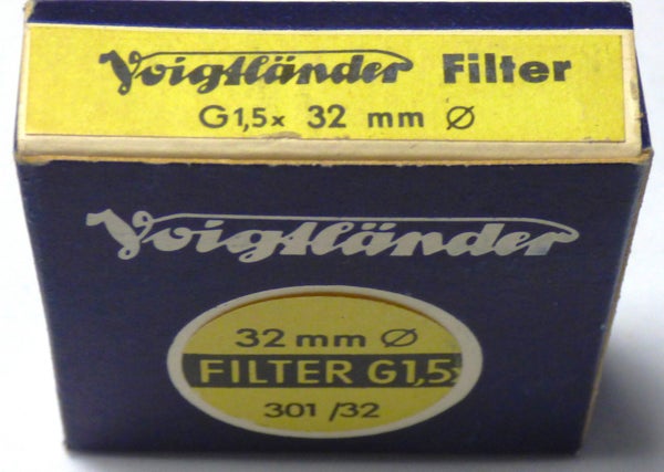FILTRE VOIGTLÄNDER 301/32 AR Ø 32mm G1.5x LW-0.5 COIFFANT (Vert 1.5x)