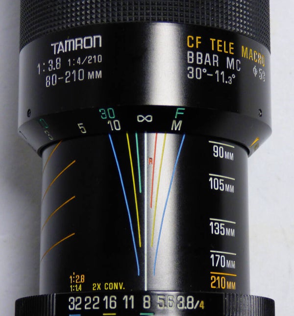 OLYMPUS (pour) TAMRON 3.8/80-210 CF TELE MACRO (BIEN LIRE SVP)