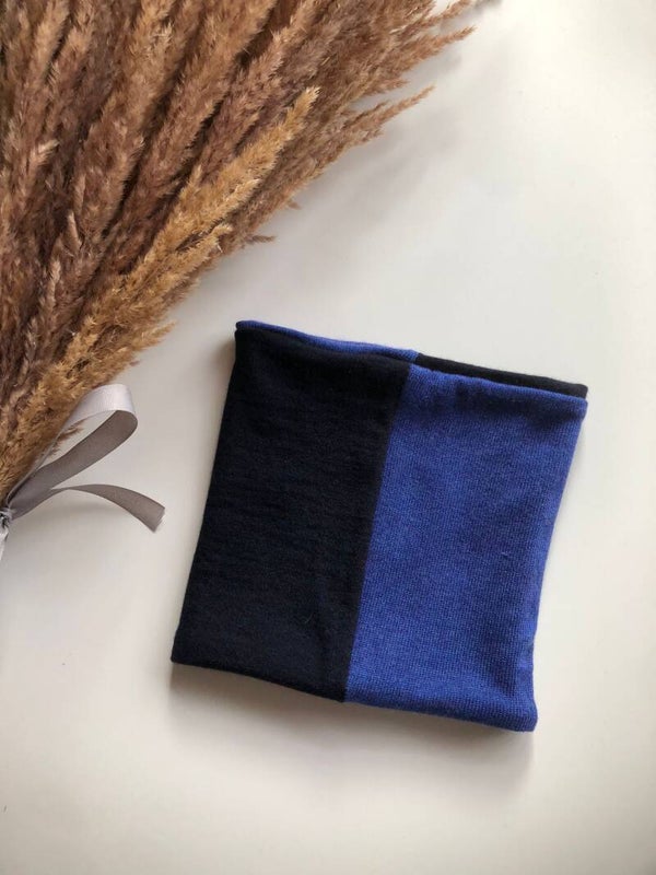 Komin dziecięcy wełniany merino patchwork rozm. 4-6 lat