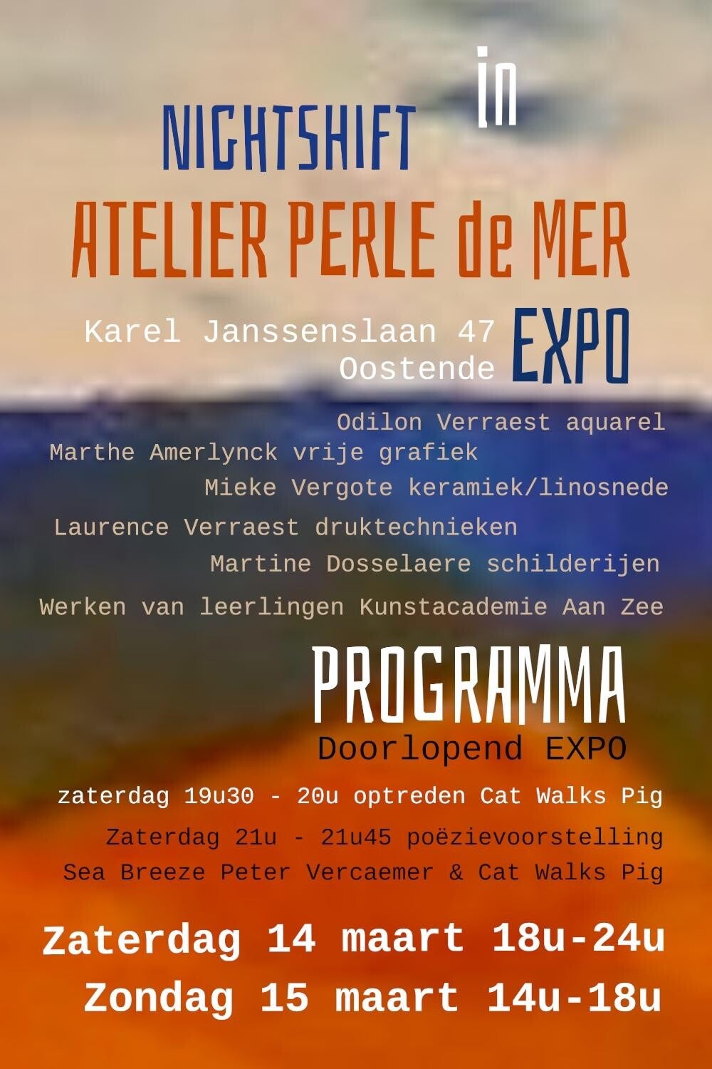 Expo Lut Brackx Atelier Perle de Mer Oostende