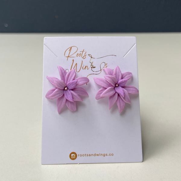Purple Bloom Studs