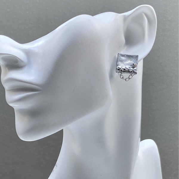 Silver Chain Studs