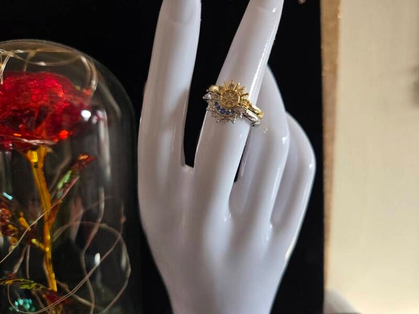 bague soleil et lune -bague lunaire