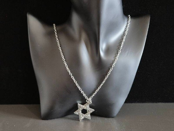 collier hexagramme mystique -étoile sacrée