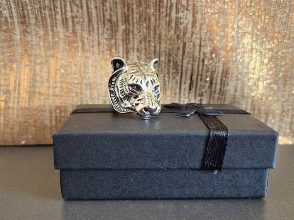chevalière tigre royal -bague homme