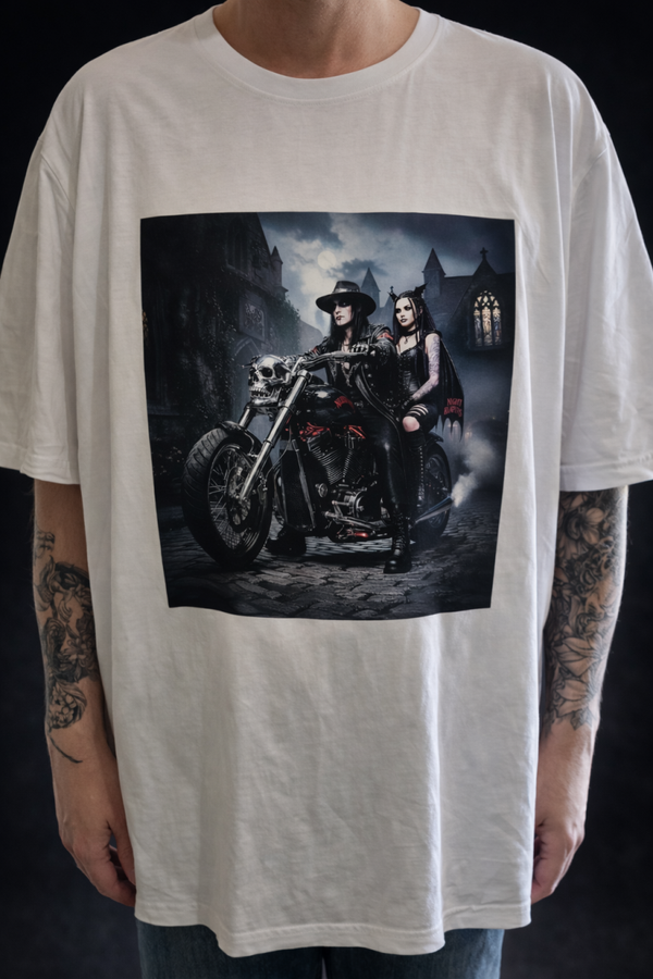 the couple  biker rebelle
