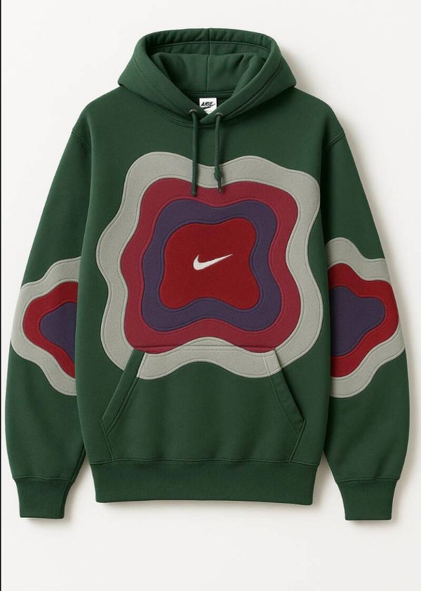 Nike Green Topographic Hoodie (L)