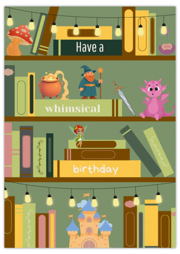 Postcard ‘Have a whimsical birthday’