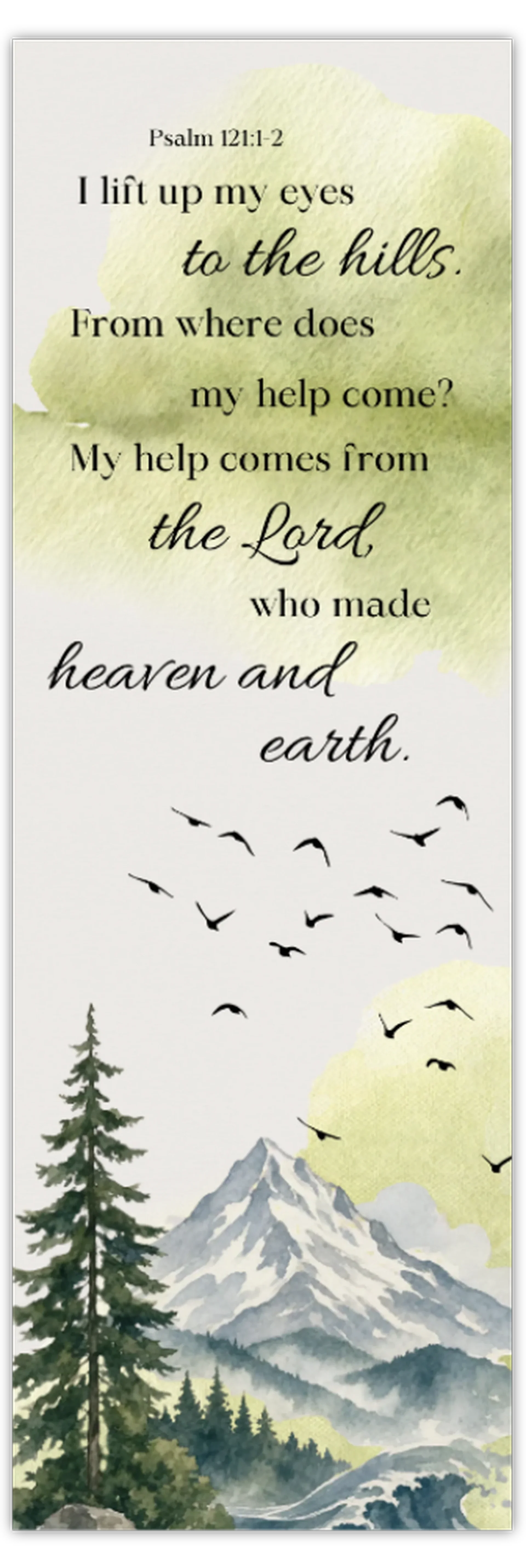 Boekenlegger ‘Psalm 121:1-2’