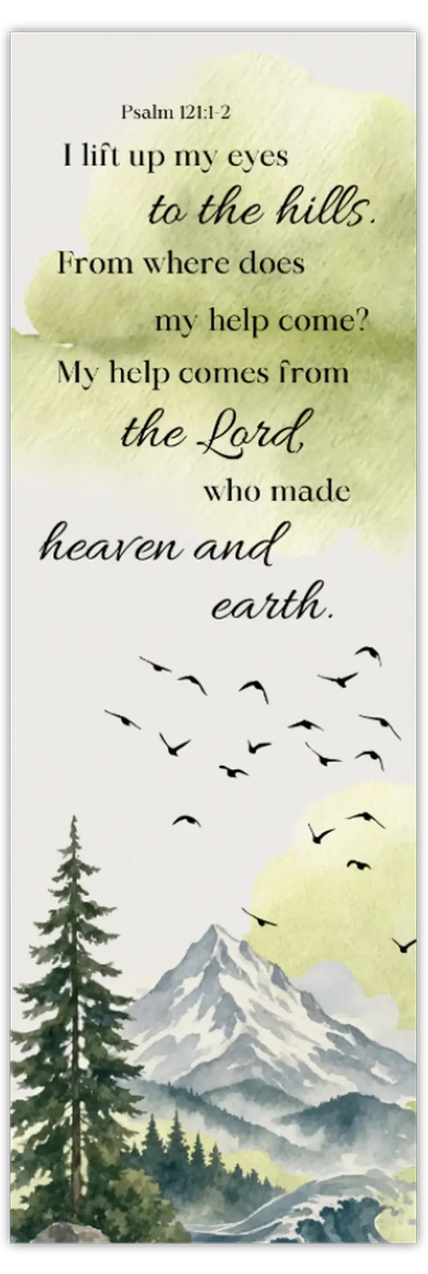 Boekenlegger ‘Psalm 121:1-2’
