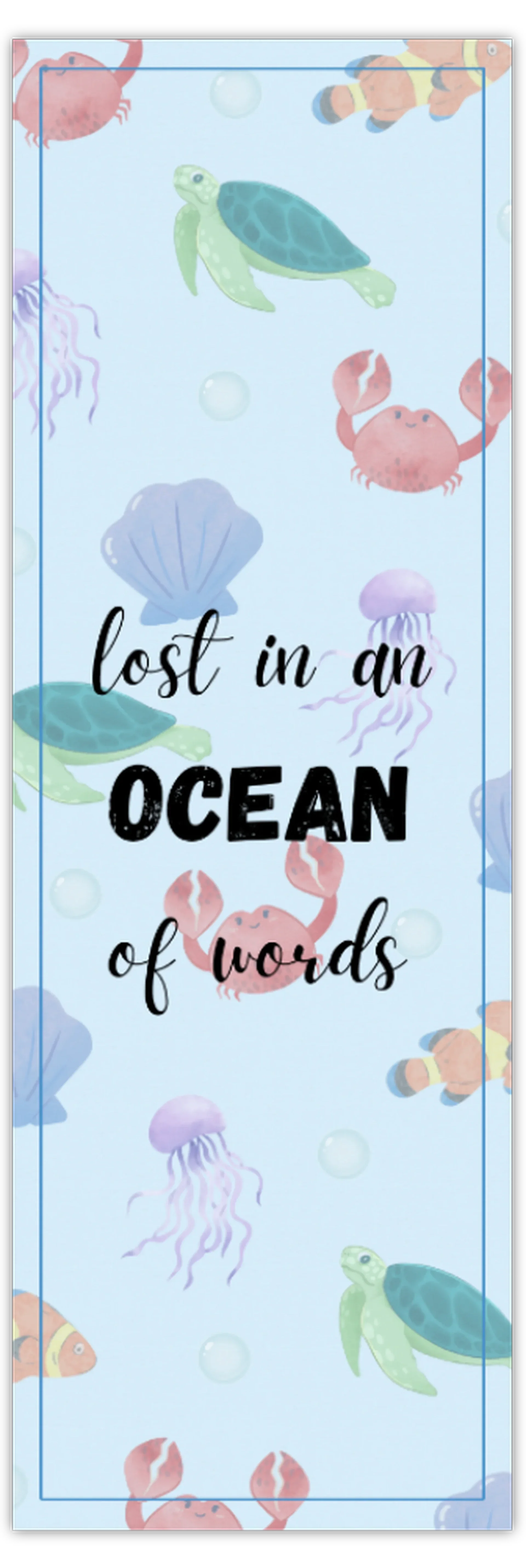 Boekenlegger ‘Lost in an ocean of words’