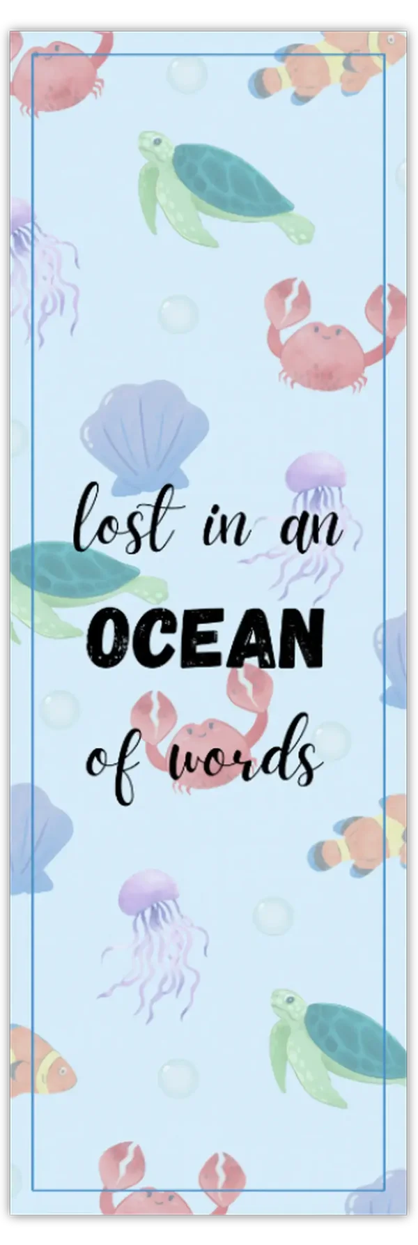 Boekenlegger ‘Lost in an ocean of words’