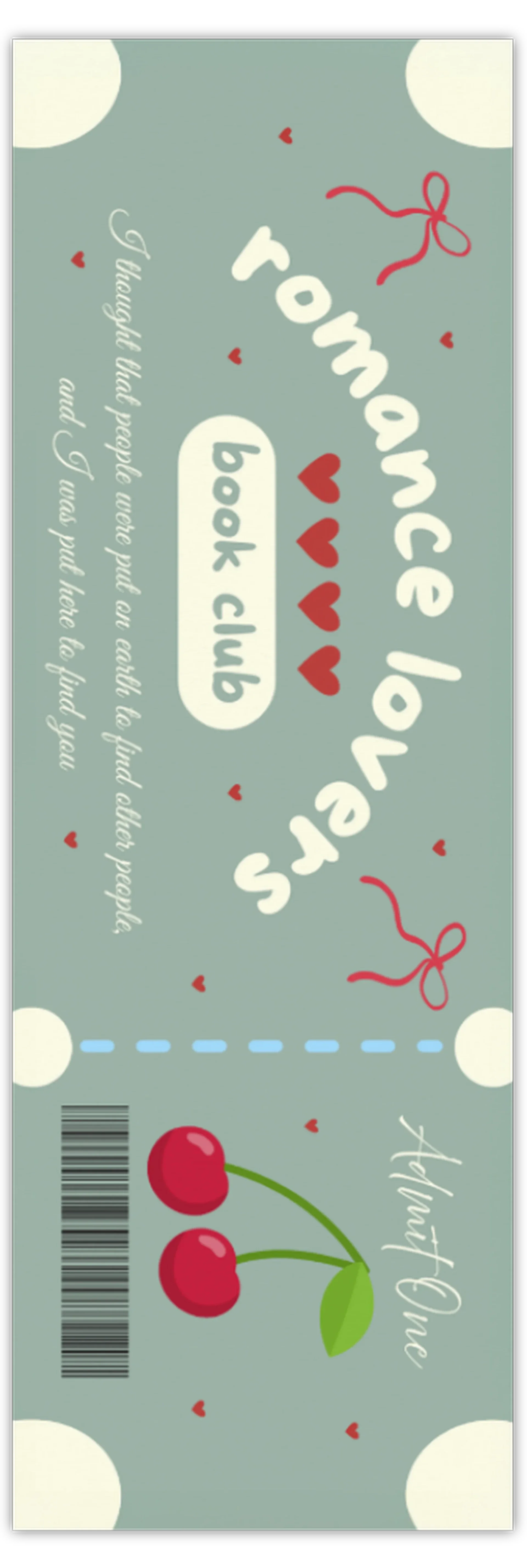 Boekenlegger ‘Romance lovers book club’