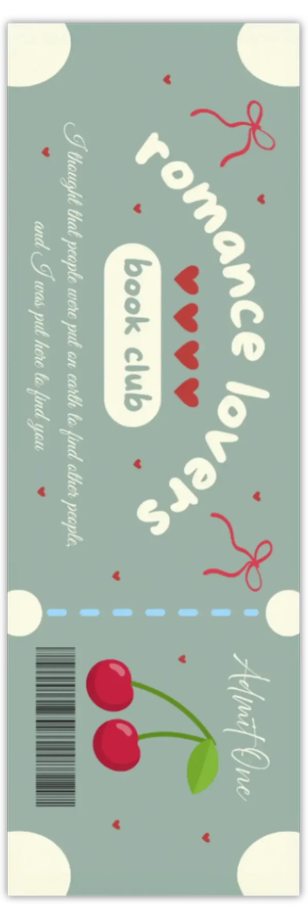 Boekenlegger ‘Romance lovers book club’