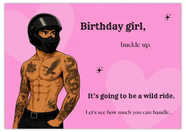 Postcard ‘Birthday girl’