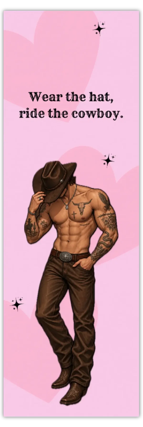 Boekenlegger ‘Wear the hat, ride the cowboy’