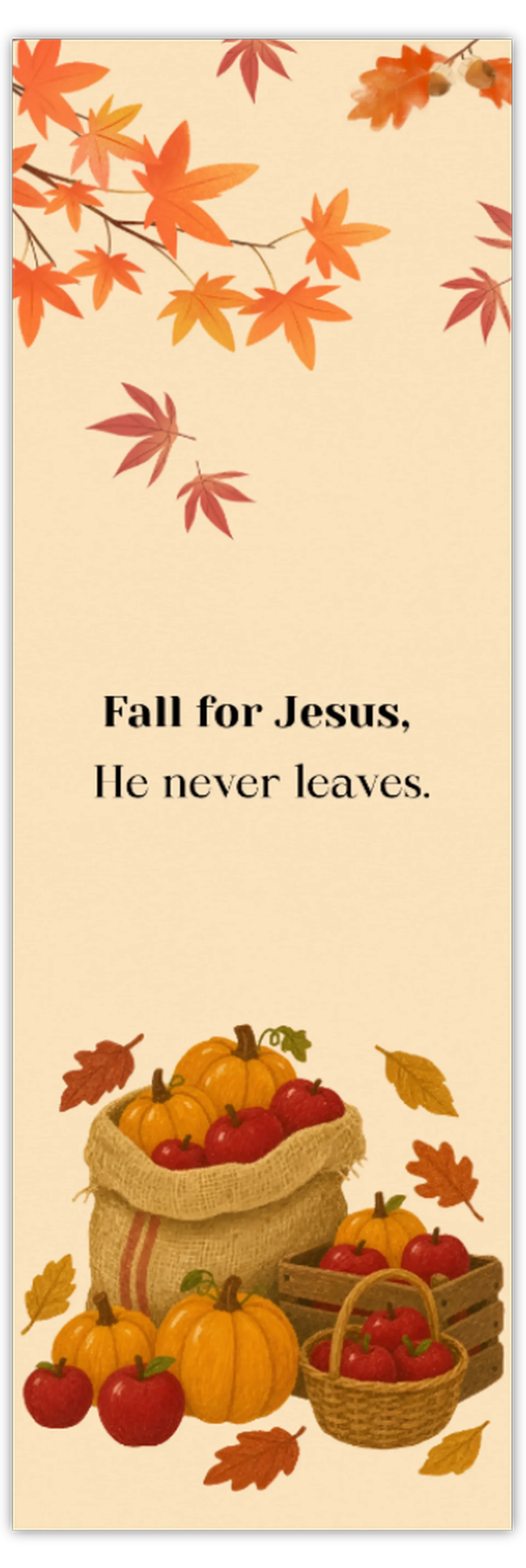 Boekenlegger ‘Fall for Jesus, He never leaves’