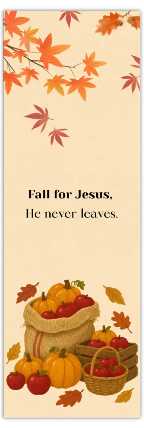 Boekenlegger ‘Fall for Jesus, He never leaves’