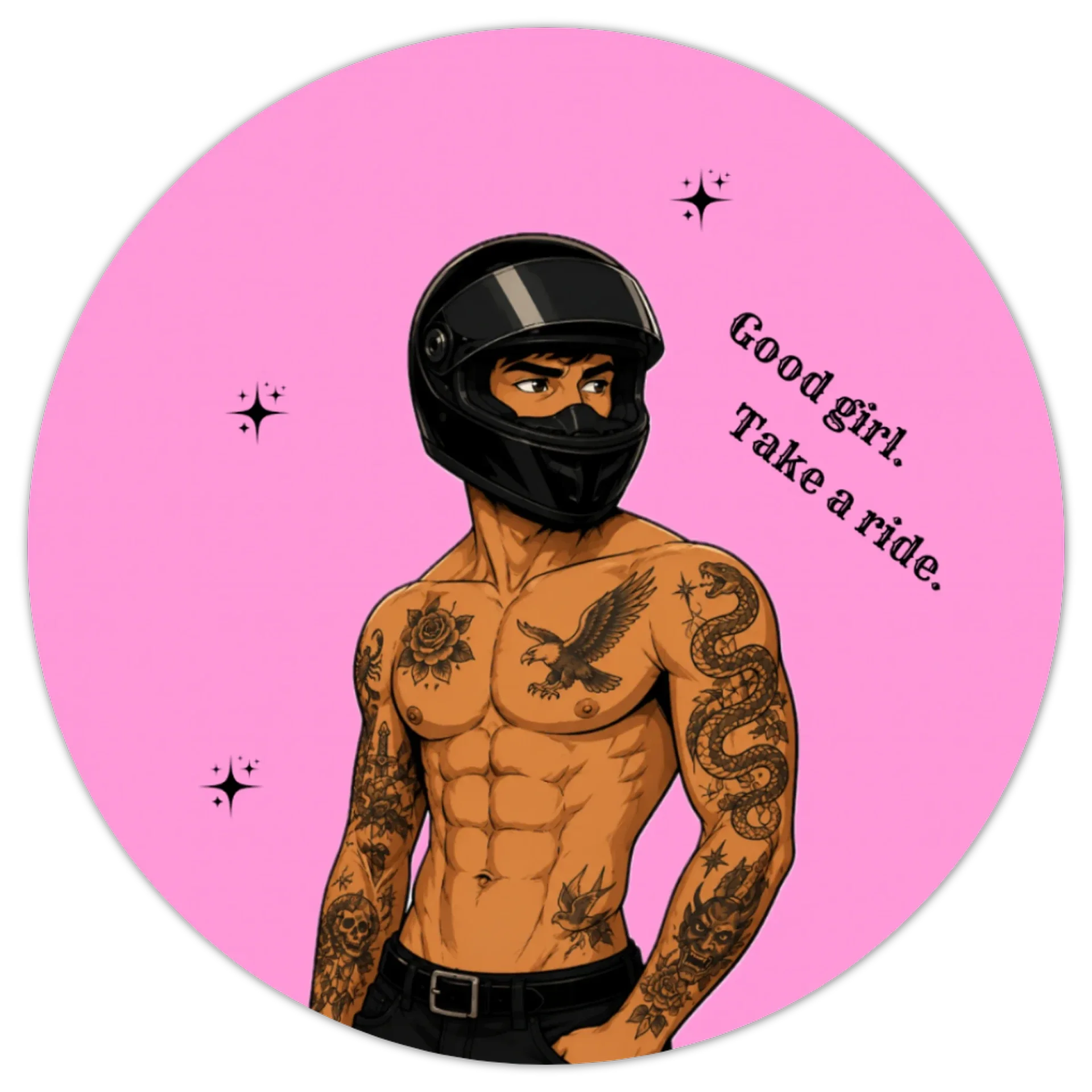 Sticker ‘Good girl. Take a ride.’
