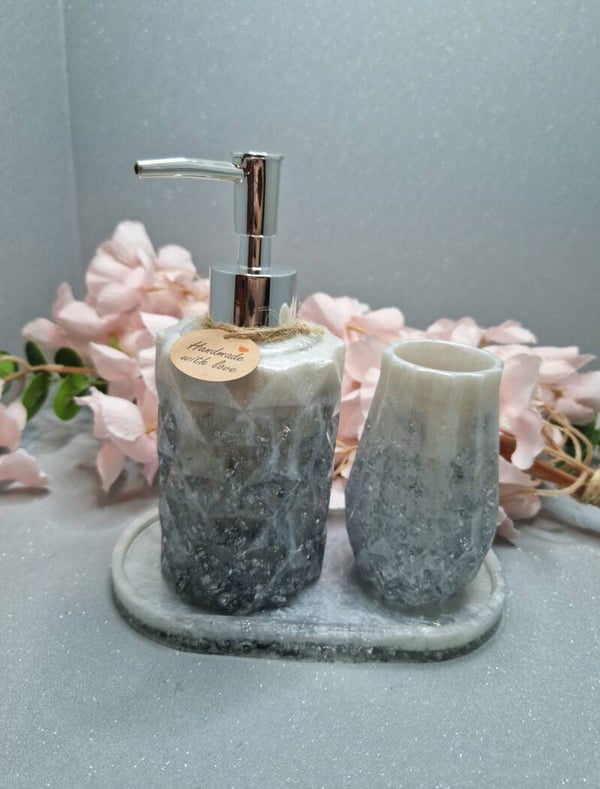 handzeep pompje/ tandenborstel houder