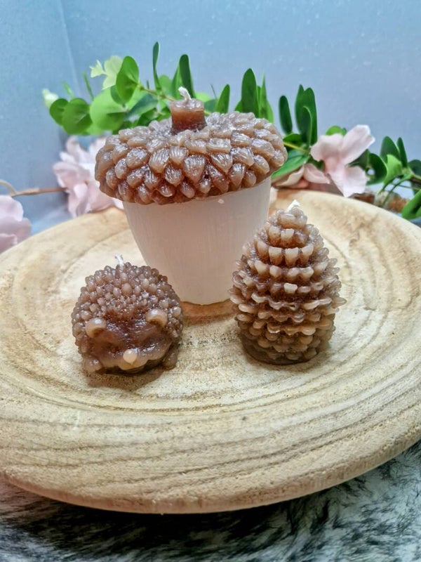 set van herfstkaarsen