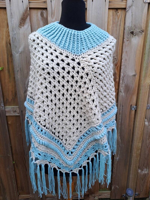 Gehaakte poncho