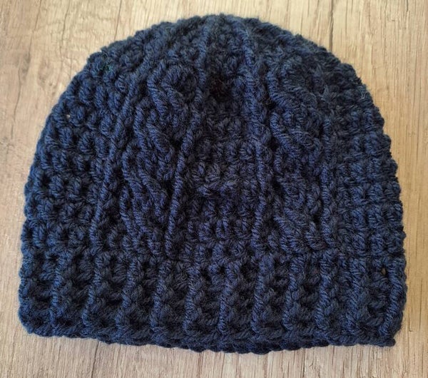 Babymutsje donkerblauw