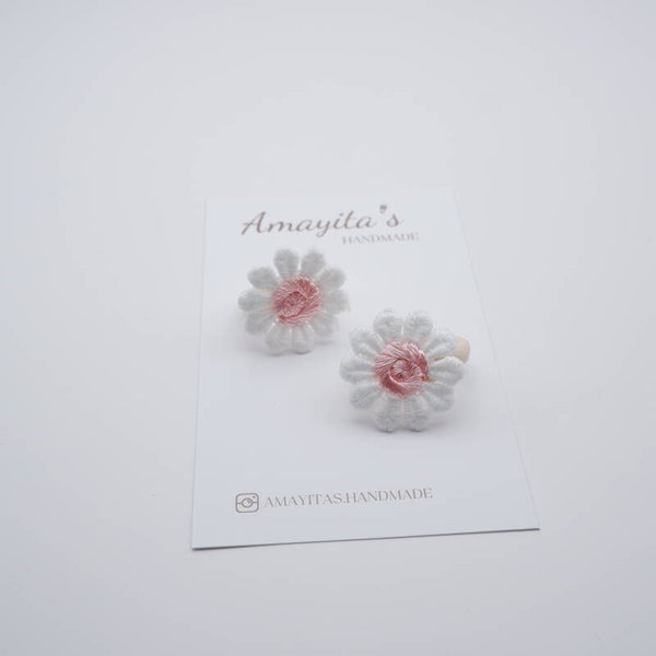 Elastiekjes klein | madelief roze