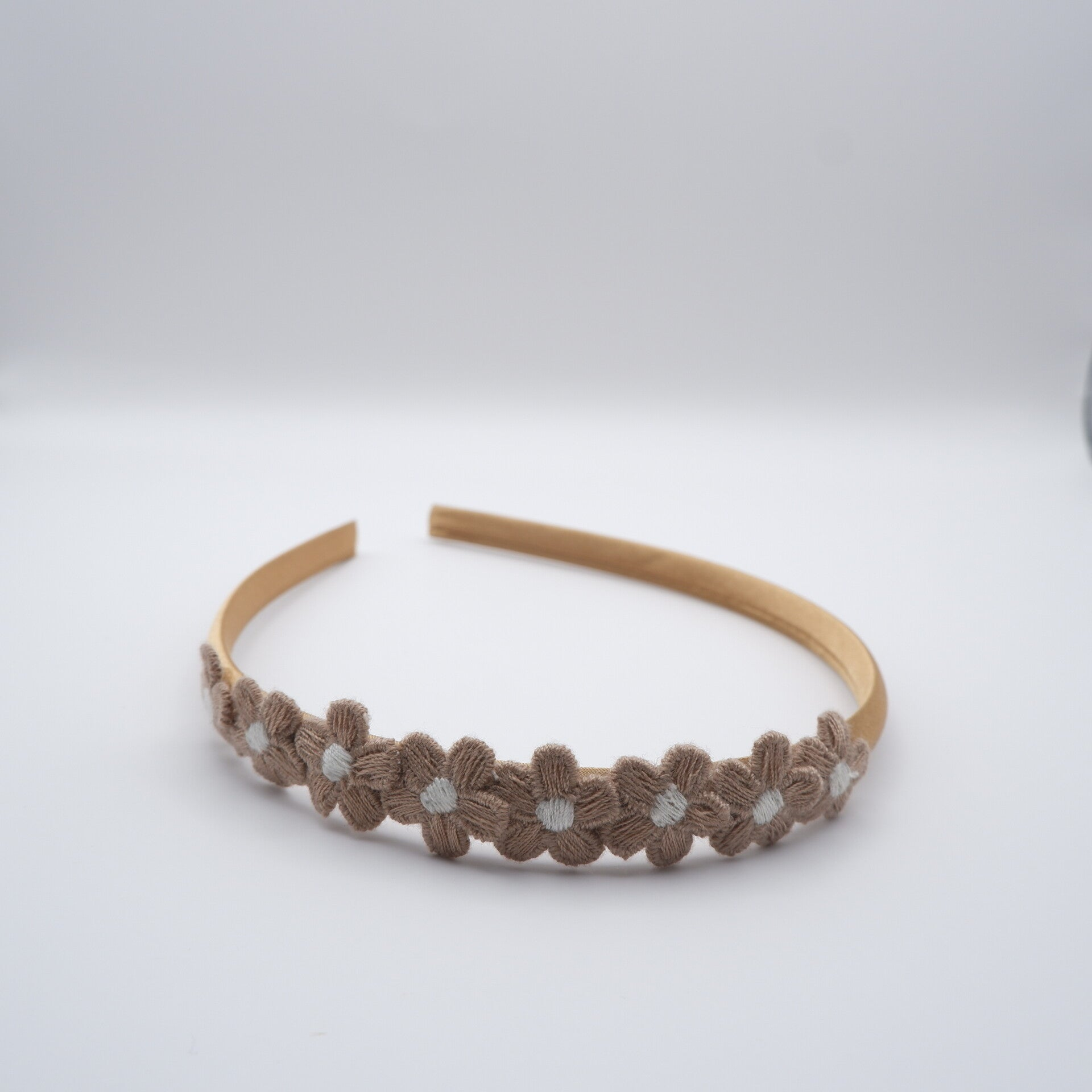 Diadeem bruine bloemetjes