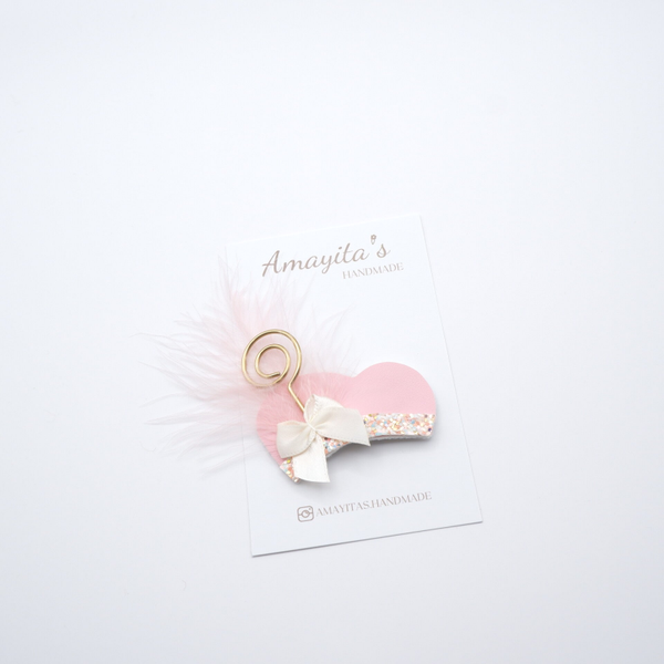 Pietenmuts haarspeld roze