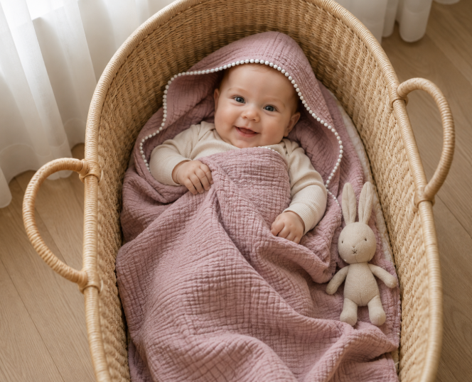 Omslagdoek Dusty Rose
