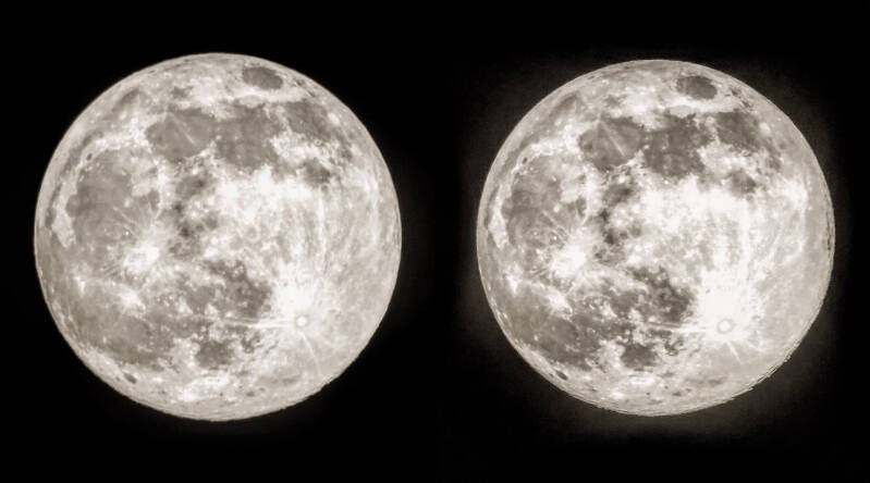 Super maan in 3-D 7 april 2020