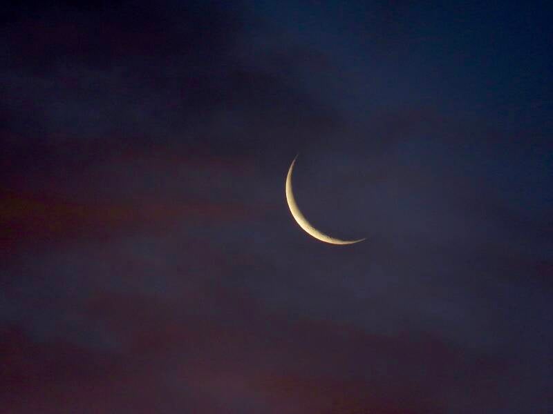 Having coffee with the moon