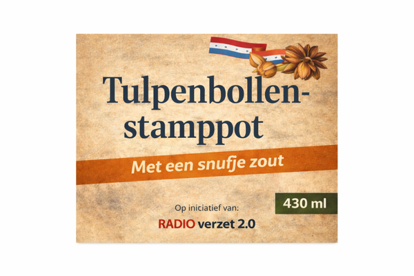 Tulpenstamppot met een snufje zout -prijs incl. Statiegeld