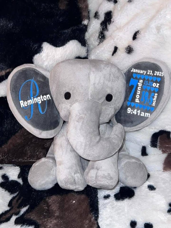 Birth announcement, elephant