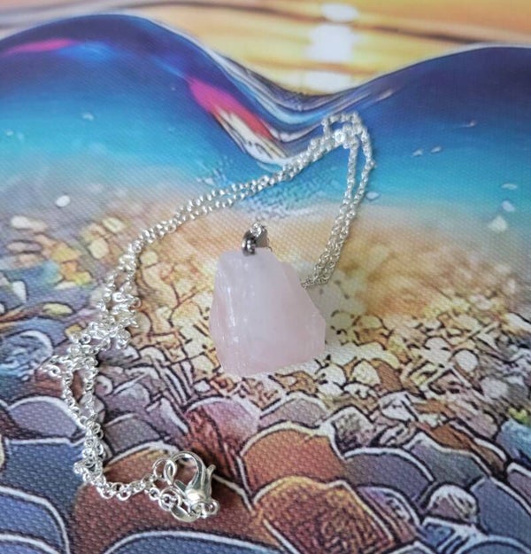 Rose Quartz Crystal necklace