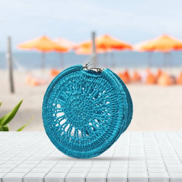 Grandes boucles d'oreilles créoles en crochet et acier inoxydable BONDAS