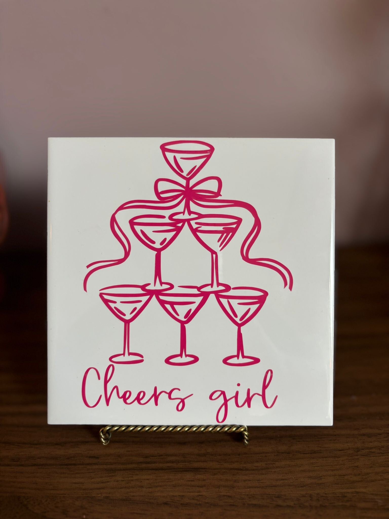 Cheers girl - tegel