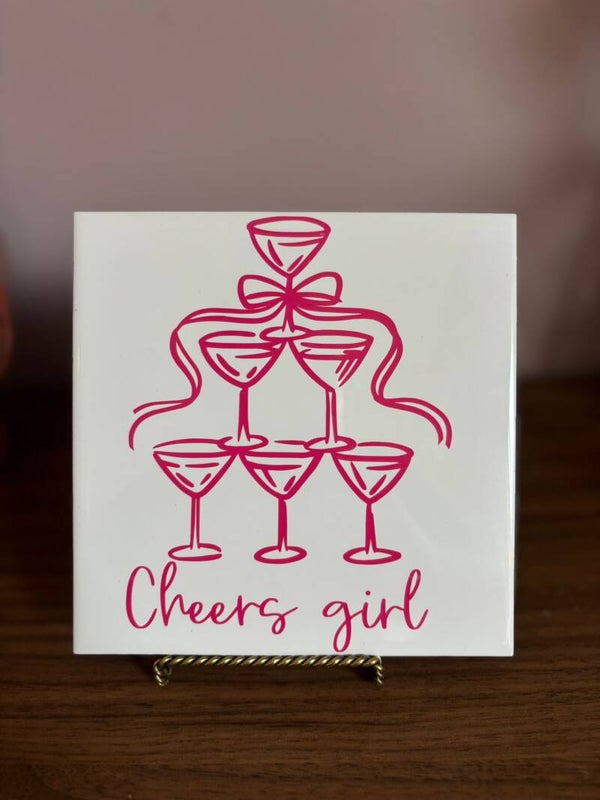 Cheers girl - tegel
